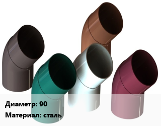 Отвод водосточный 90 сталь, 0.5, оцинкованное, шт цена от 385.2 Р / шт, где купить, условия доставки в Минске и Минской области